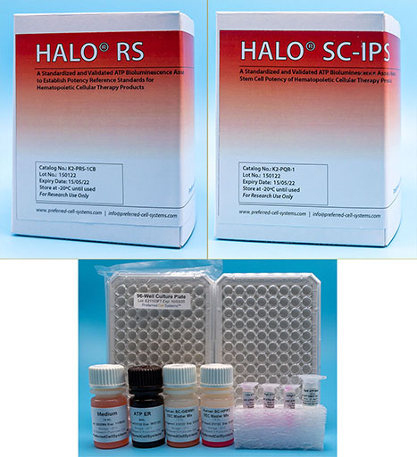 HALO® RS & HALO® SC-IPS: Standardized and validated ATP bioluminescence assays to establish reference standards and measure potency of hematopoietic cellular therapy products